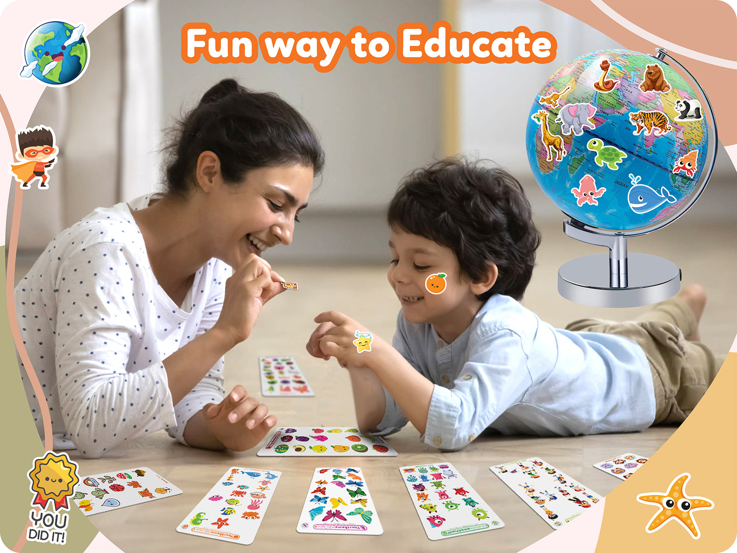Kids Sticker Pack | Choose 38 Themes, 800+ Stickers